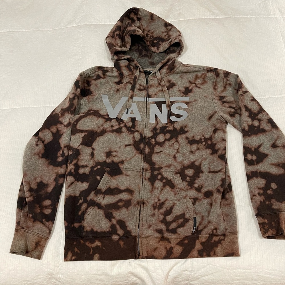 Van’s Tie Dye Zip-Up Sweatshirt Medium